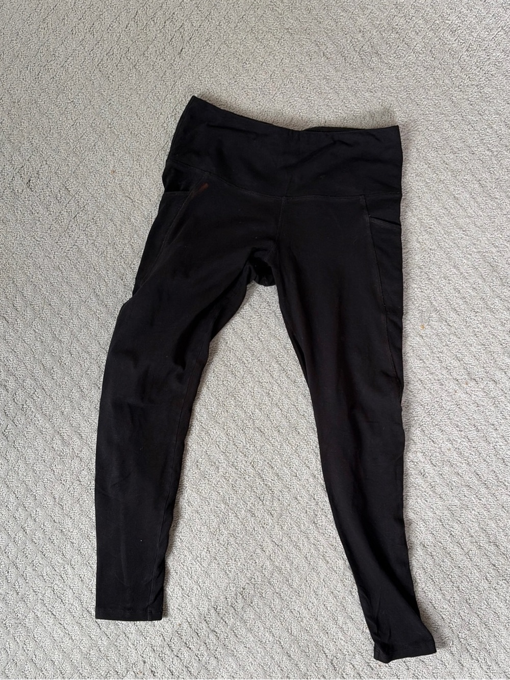 Jockey Black Womens High-Waist Active Leggings